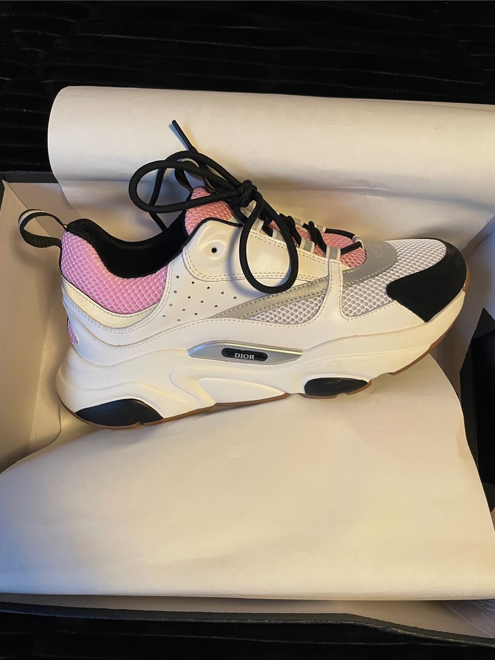 Dior B22 Pale Pink Grey, Men Sneakers